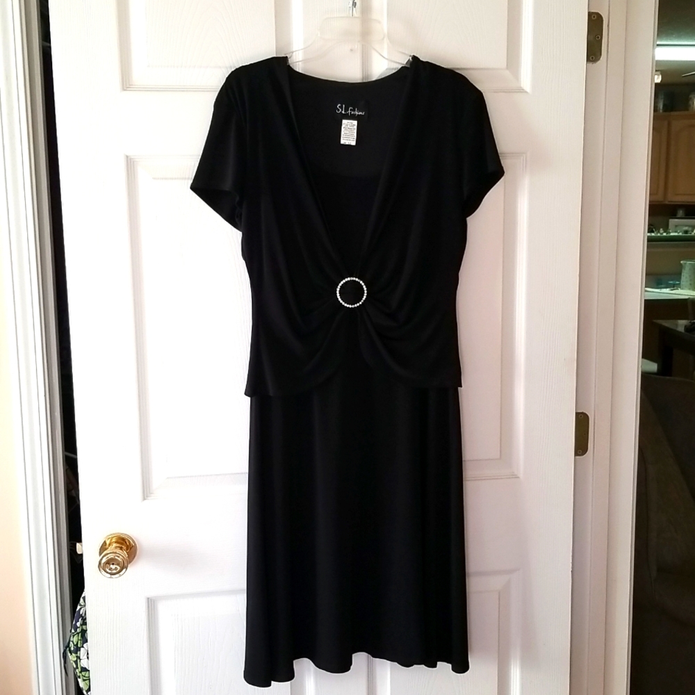 Ladies Black Dress S.L.fashions